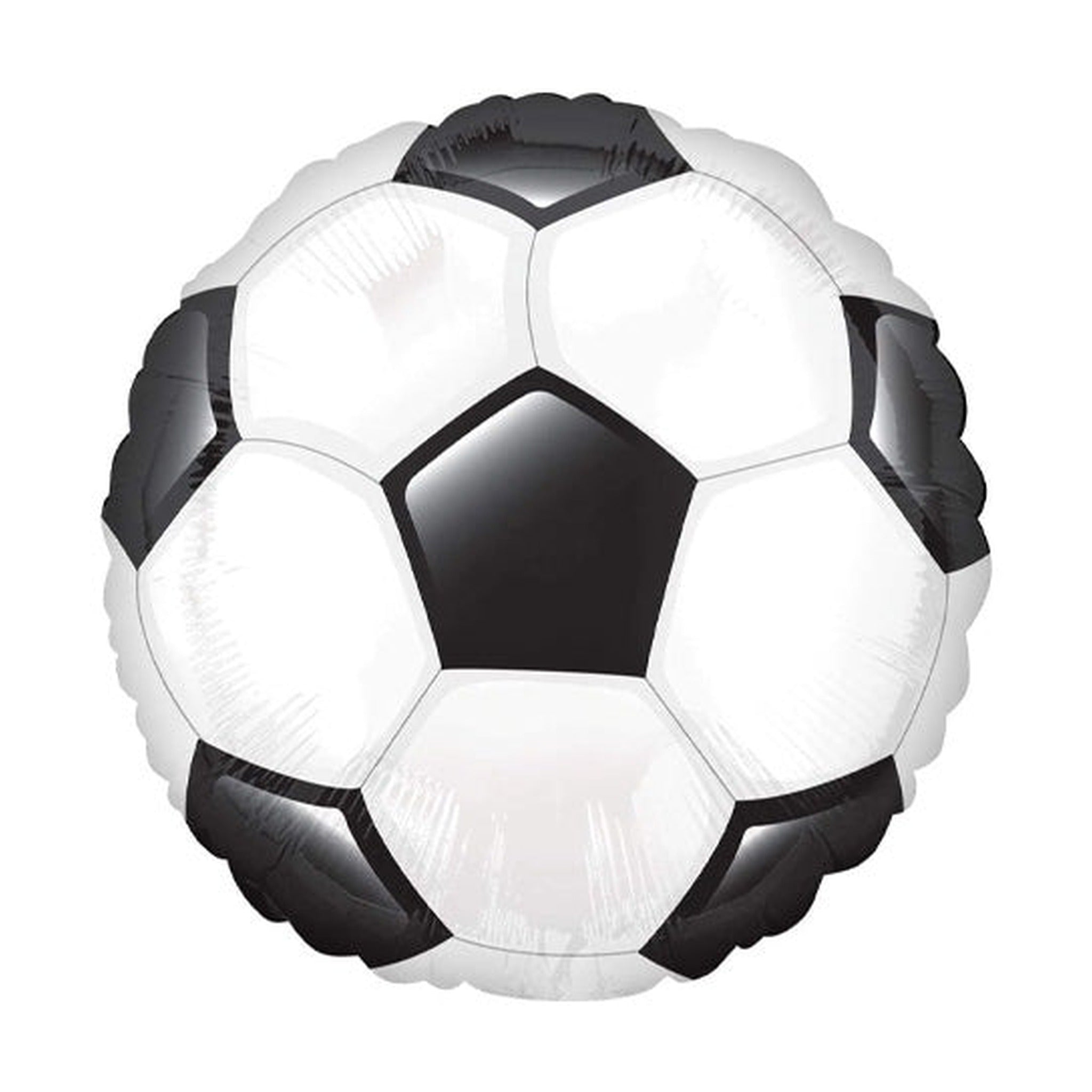 Round Soccer Ball 01ct Foil Balloon 28"